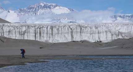 Soil in the Dry Valleys region of Antarctica