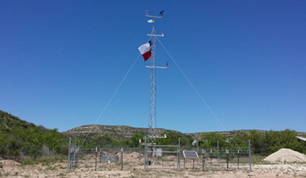 Mesonet weather station in Throckmorton County