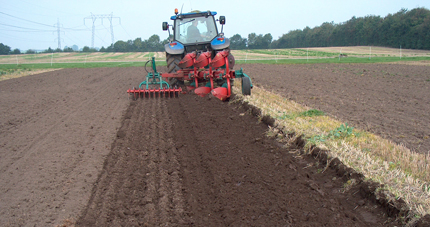 Deep tilling in Denmark to aerate and prepare for planting