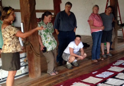 Quilting bee puts together soil quilt