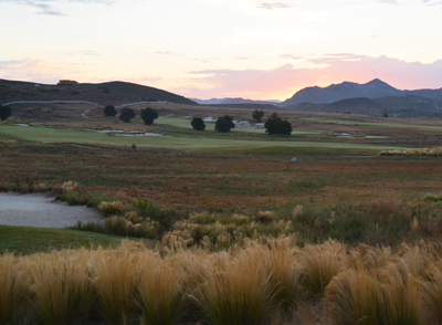 Sunrise on golf course