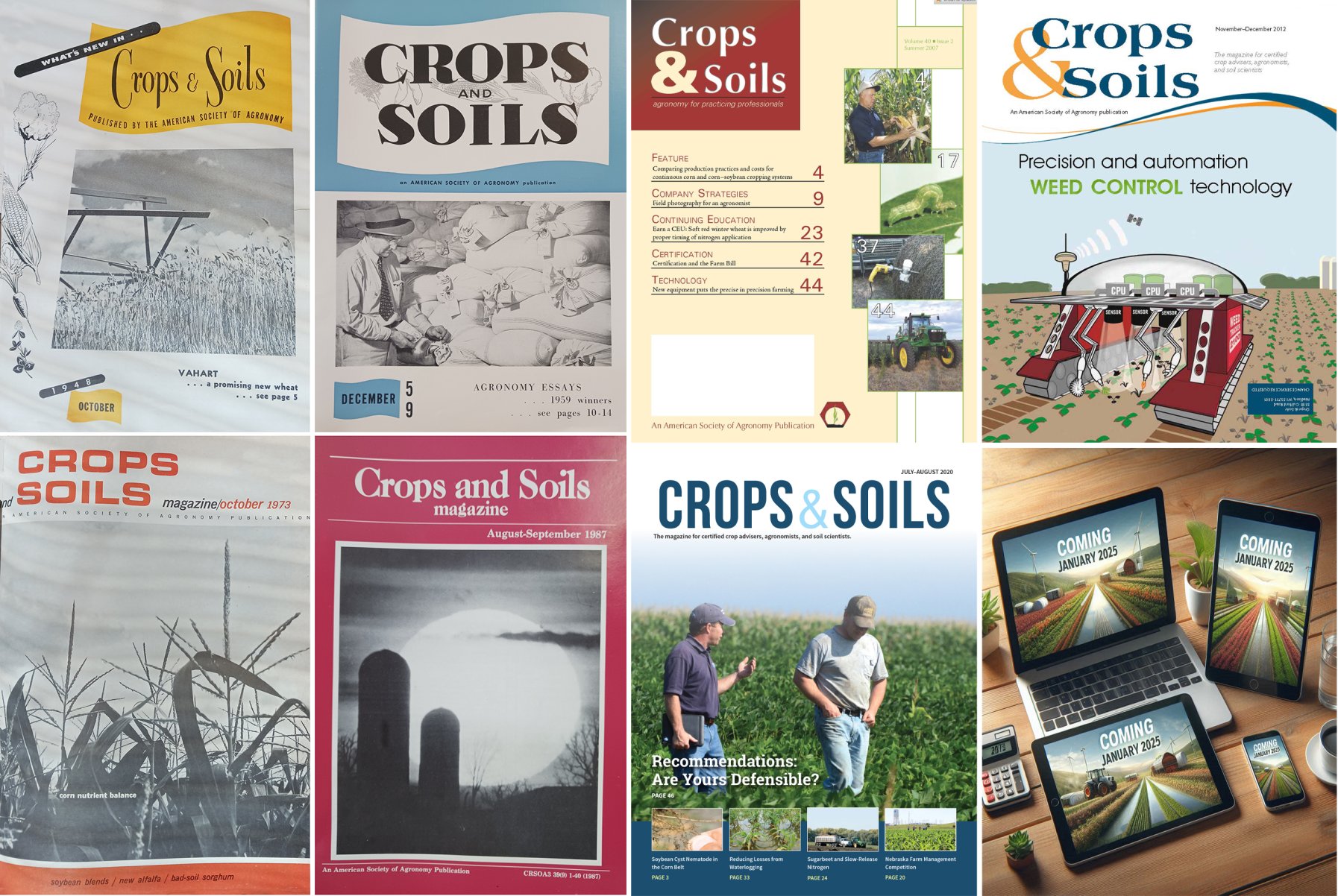 Crops & Soils covers collage