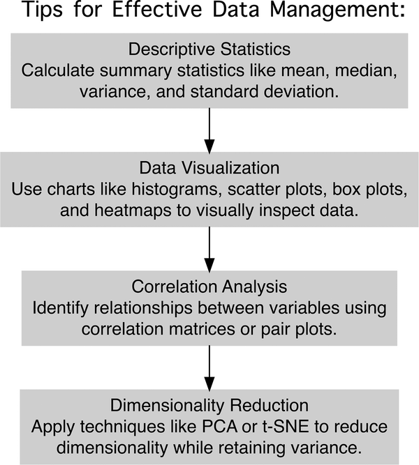 Figure 3. Tips for effective data management.