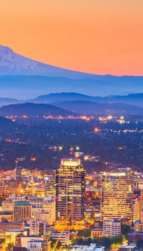 skyline of Portland OR